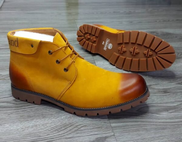Boots Homme - Style Timberland - Coloris Miel & Marron