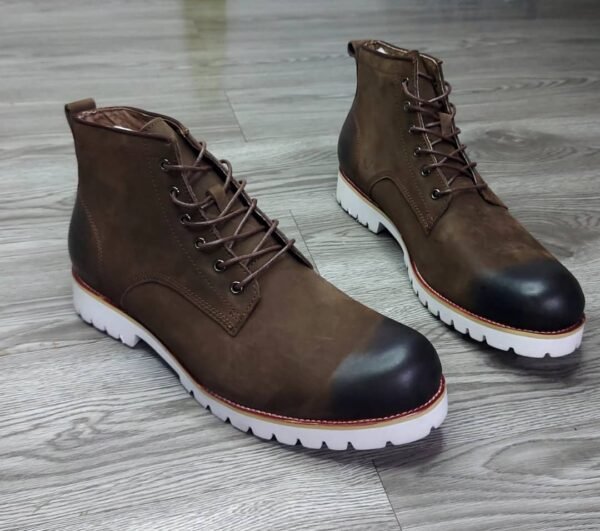 Boots Homme - Style Timberland - Coloris Miel & Marron – Image 2